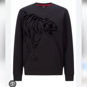 Men's Hugo Boss Tiger-Print Crewneck Sweater